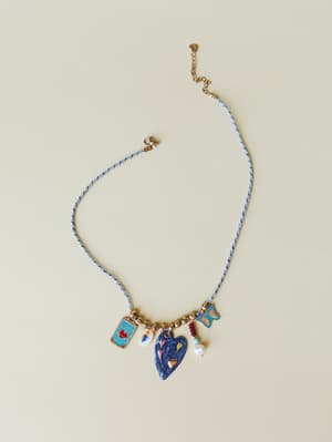 Madison Necklace - Navy OS / Navy