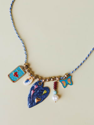 Madison Necklace - Navy OS / Navy