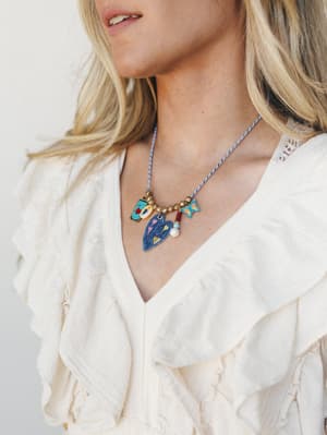 Madison Necklace - Navy OS / Navy