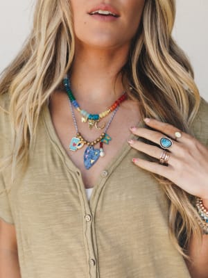 Madison Necklace - Navy OS / Navy
