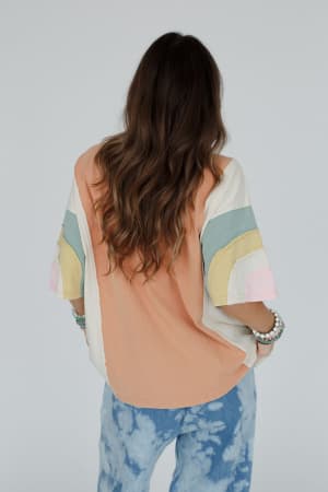 way-back-color-block-top-peach/Peach