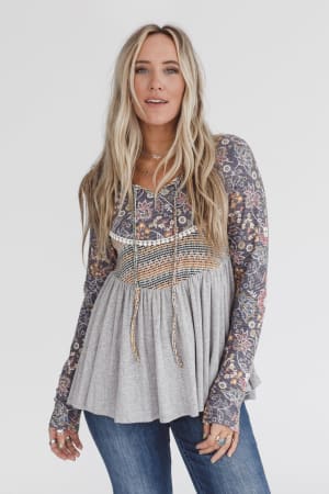 Basically Blooming Top: undefined