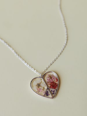 Petals Of Peace Necklace - Silver OS / Silver
