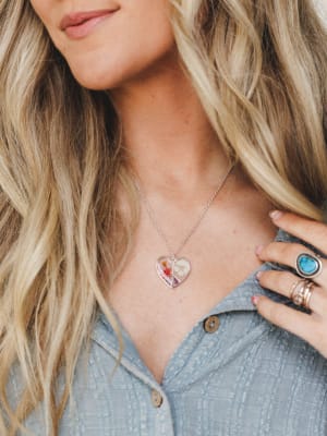 Petals Of Peace Necklace - Silver OS / Silver
