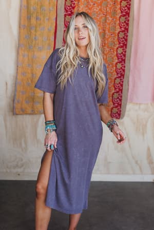 earth-ease-tee-dress-charcoal/Gray