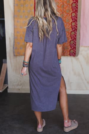 earth-ease-tee-dress-charcoal/Gray