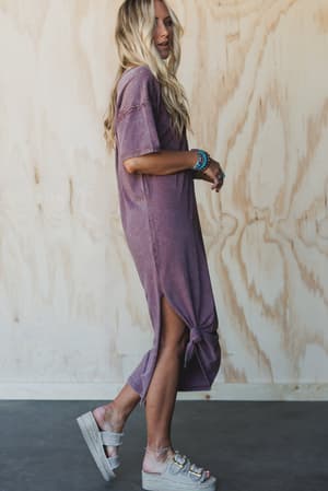 earth-ease-tee-dress-chocolate/Brown