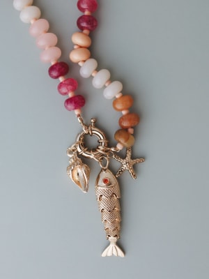 Ocean Trove Necklace - Pink OS / Pink