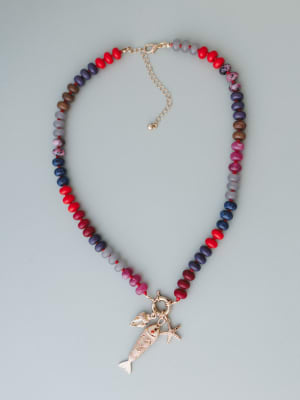 Ocean Trove Necklace - Red OS / Red
