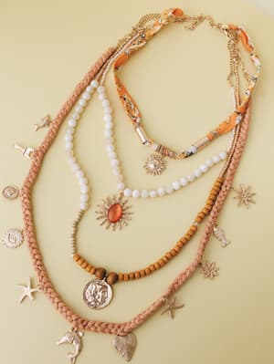 Under the Sun Layered Necklace: undefined