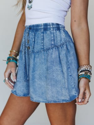 Sweetie Swing Shorts - Indigo S / Indigo