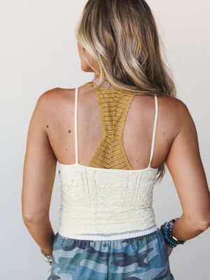 Blush Haven Cami - Pale Banana