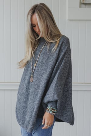 The Nest Gwyneth Sweater in Charcoal from Three Bird Nest