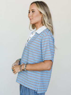 She's a Win Tee - Blue Mix M / Blue Mix