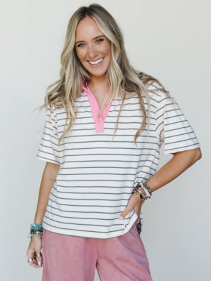 She's a Win Tee - White Mix M / White Mix