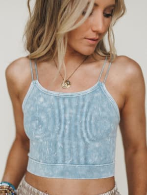 Divine Sun Bralette - Blue Gray L/XL / Blue Gray