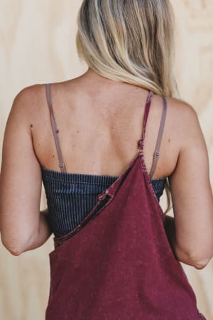 sweet-drift-ribbed-tube-top-black/Ash Black