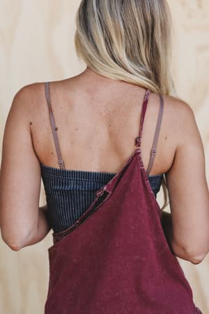 sweet-drift-ribbed-tube-top-black/Ash Black