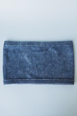 sweet-drift-ribbed-tube-top-black/Ash Black