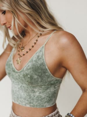 Wild Sun Bralette - Ash Olive L/XL / Ash Olive