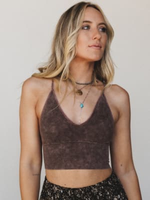 Wild Sun Bralette - Brown L/XL / Brown