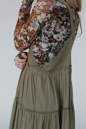 green-paths-overall-dress-olive/Olive