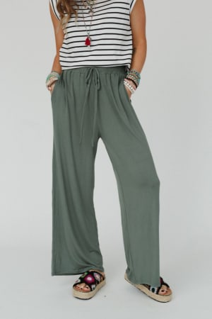 forever-comfy-drawstring-wide-leg-pants-black-1/Light Olive