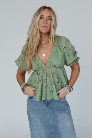 let-love-embroidered-top-sage/Sage