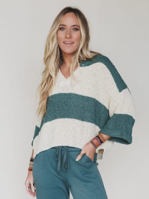 sandy-stripes-sweater-ash-jade/Ash Jade