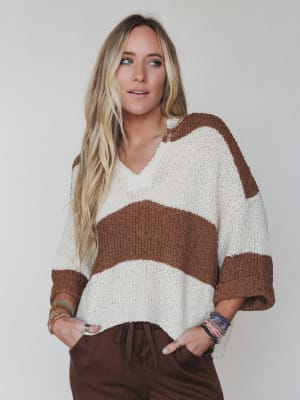 sandy-stripes-sweater-deep-camel/Deep Camel