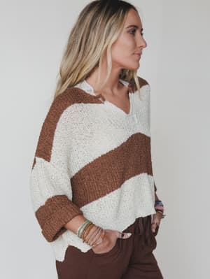 sandy-stripes-sweater-deep-camel/Deep Camel