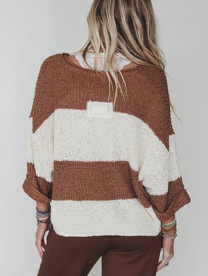sandy-stripes-sweater-deep-camel/Deep Camel