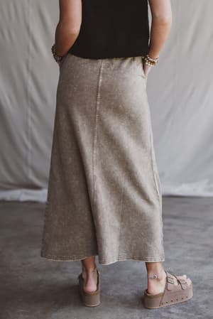 sunfade-front-slit-maxi-skirt-mocha/Brown