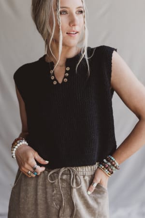 Open Skies Sweater Top: undefined