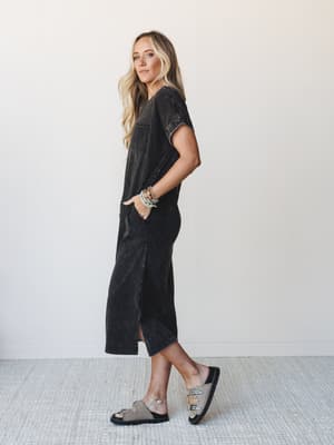 tee-it-up-maxi-tee-dress-ash-black/Ash Black