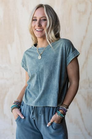 Basic Charm Short Sleeve Top: undefined