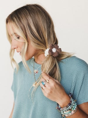 Flowers In Your Hair 3 Piece OOTW Set - Jade S / OS