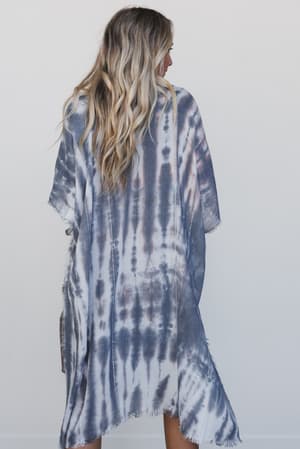 demi-tie-dye-frayed-hem-kimono-black/Black