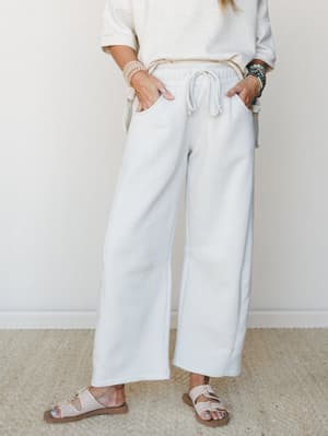 Call Me Never 3 Piece OOTW Set - Heather Vanilla