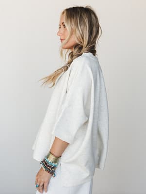 Call Me Never 3 Piece OOTW Set - Heather Vanilla