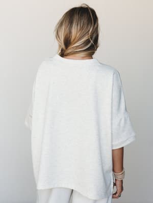 Call Me Never 3 Piece OOTW Set - Heather Vanilla
