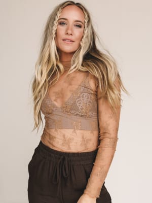 Lainey Lace Layering Top: undefined