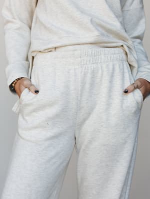 Around Town 3 Piece OOTW Set - Heather Vanilla