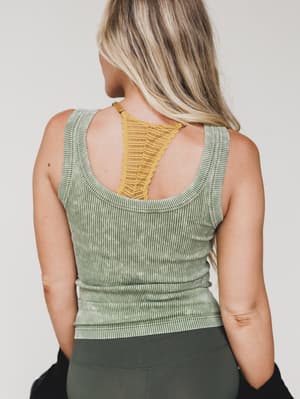 the-haven-fitted-tank-top-ash-olive/Ash Olive