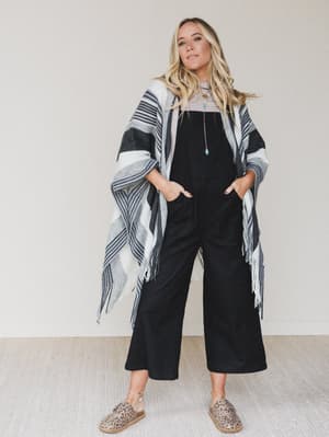 sweet-love-striped-ruana-shawl-gray/Gray