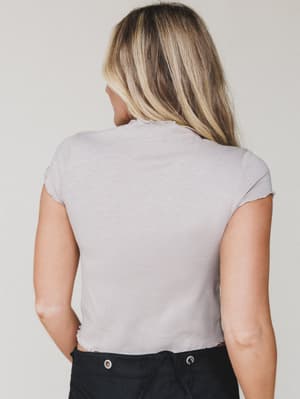 bloom-edge-cropped-tee-ash-mocha/Ash Mocha