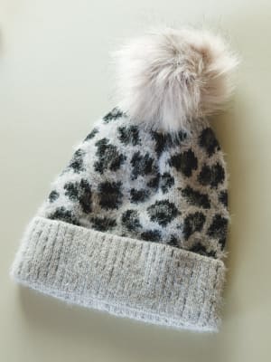 spot-on-leopard-print-beaniec-gray/Gray