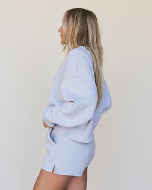 By The Fire Sweat Set - Heather Gray L / Heather Gray