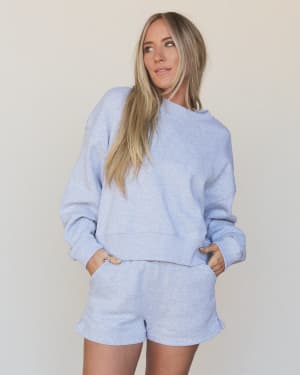 By The Fire Sweat Set - Heather Gray L / Heather Gray