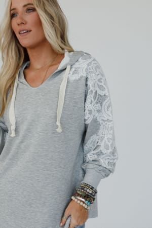 Laced in Love Hoodie Top: undefined